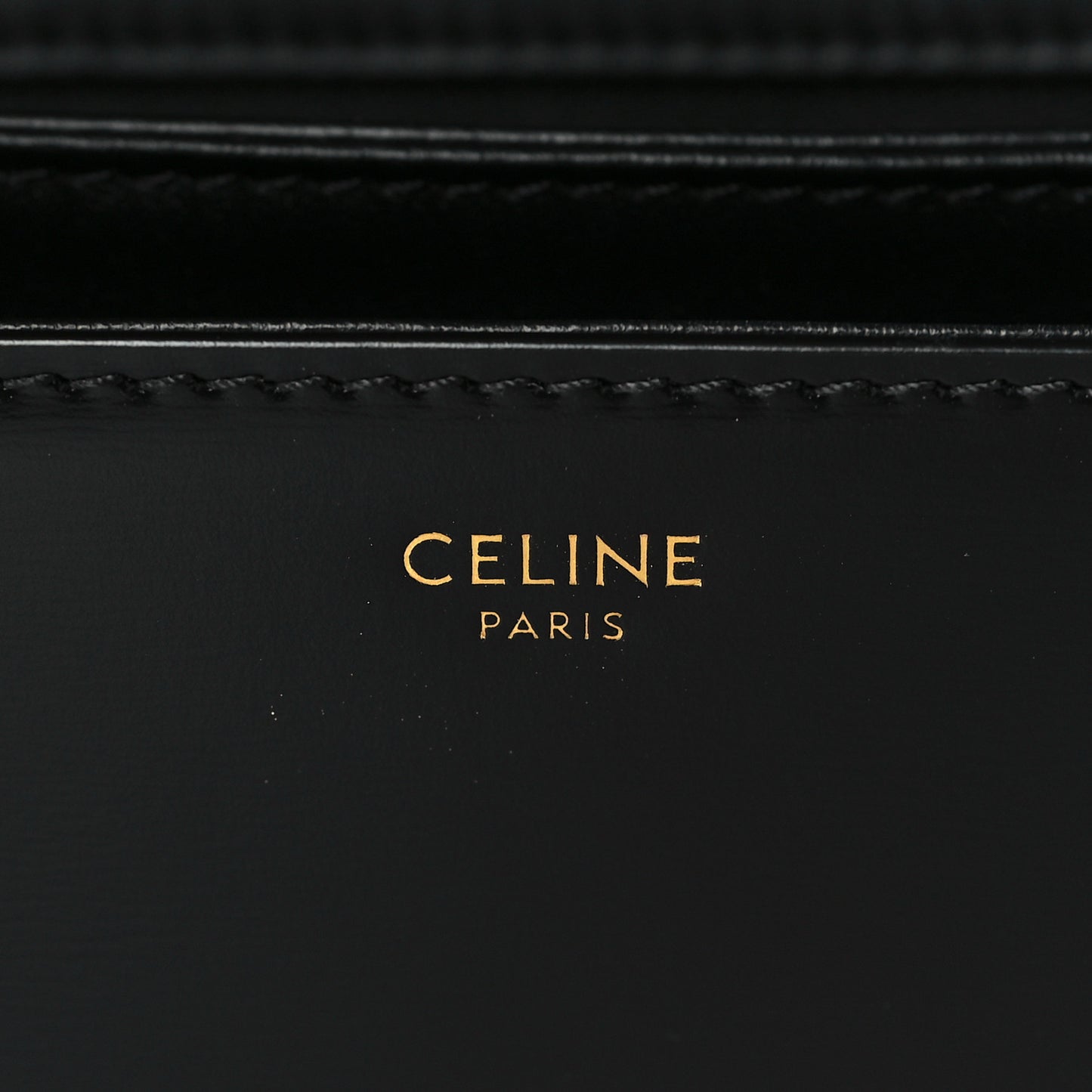 Shiny Calfskin Medium Triomphe Black