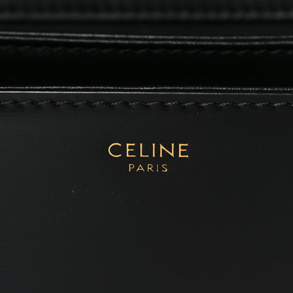 Celine Shiny Calfskin Medium Triomphe Black 6 of 9