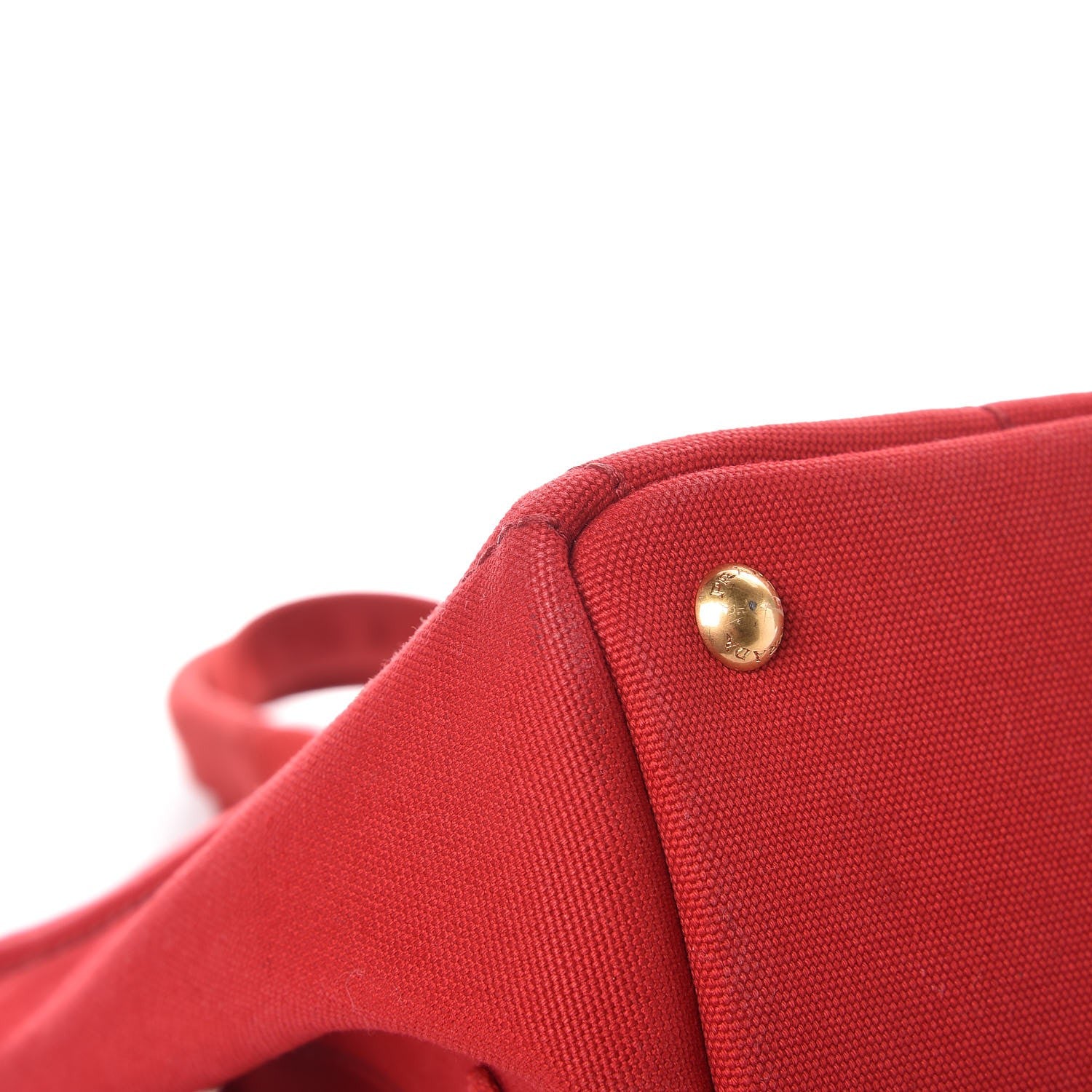 Prada Canapa Logo Shopping Tote Rosso 8 of 11