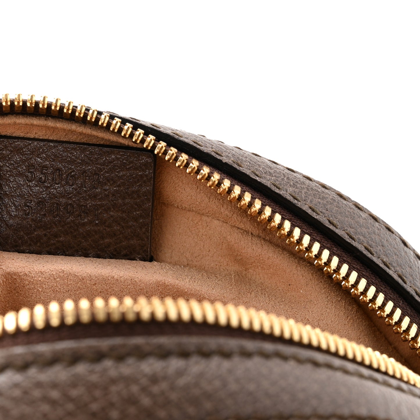 GG Supreme Monogram Web Mini Ophidia Round Shoulder Bag Brown