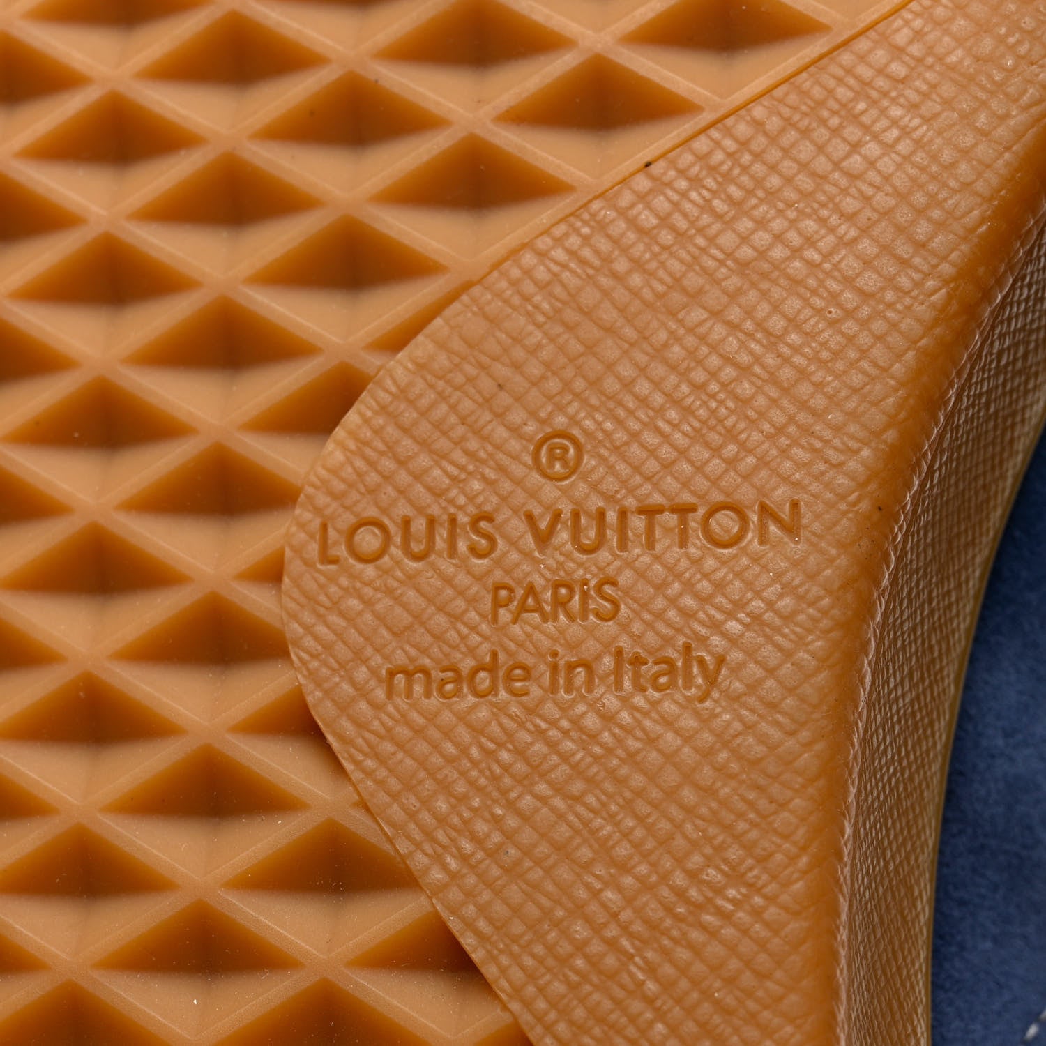 Louis Vuitton Suede Mens Sneakers 9 Blue White 8 of 11
