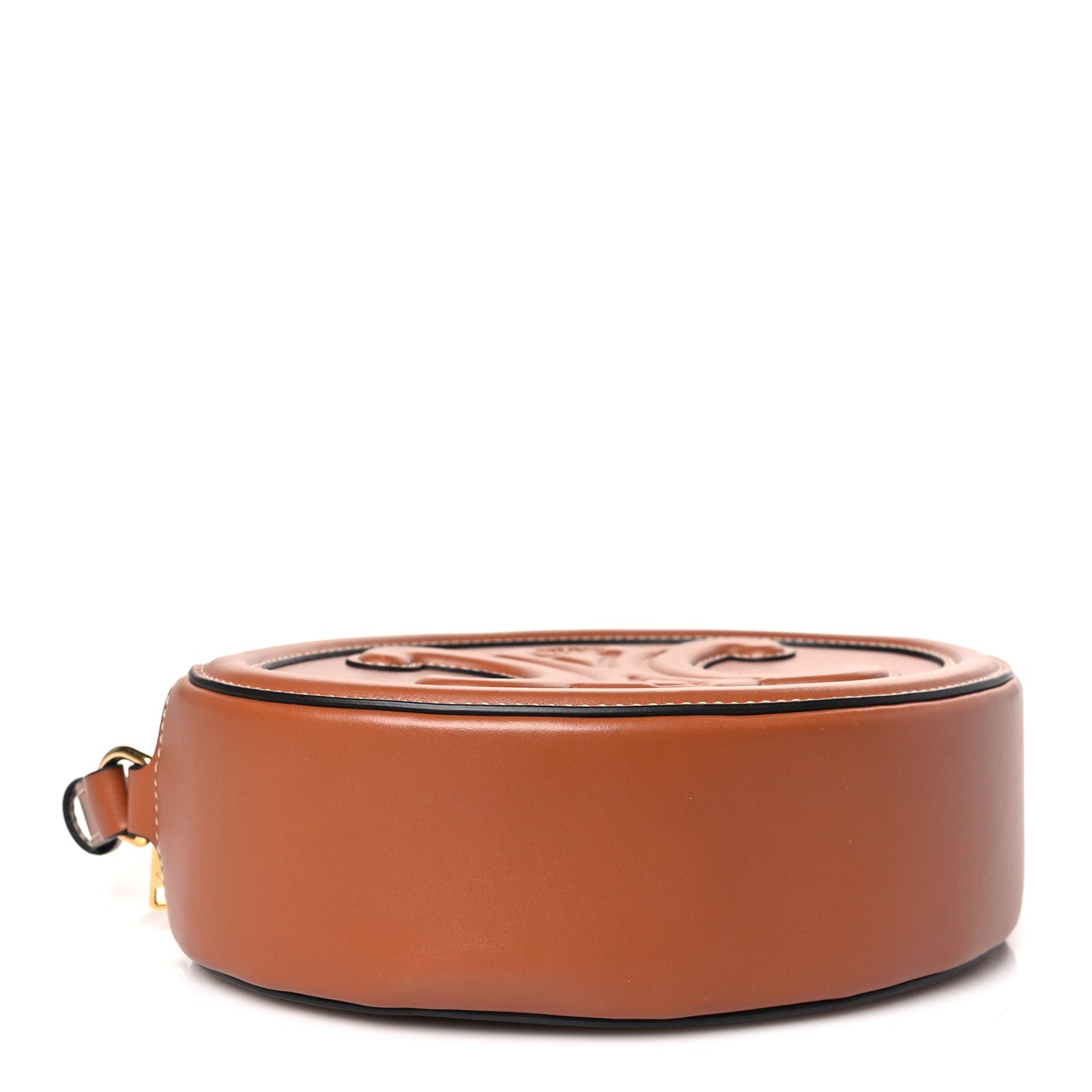Smooth Calfskin Cuir Triomphe Oval Bag Tan