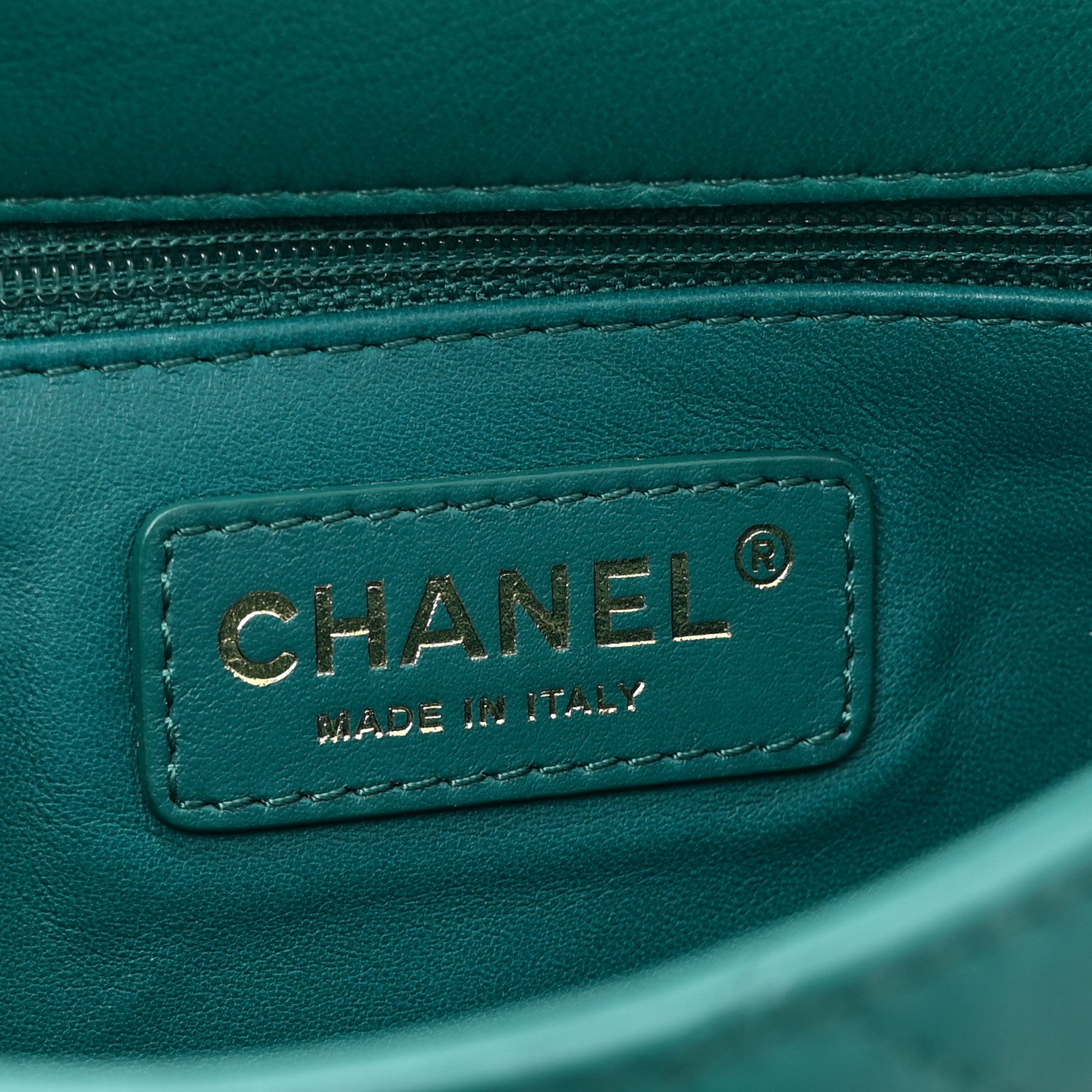 Chanel Lambskin Quilted Small Easy Carry Flap Green 6 of 10