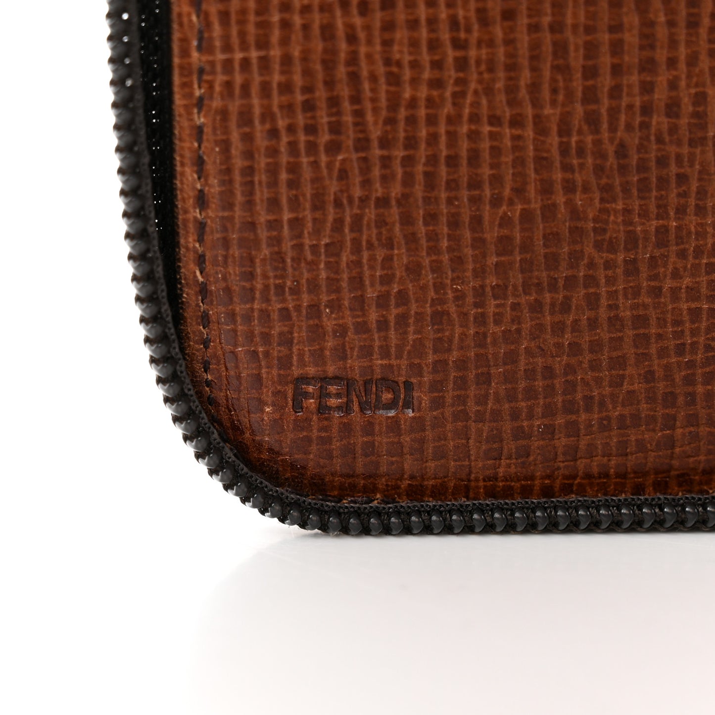 Zucca Spalmati Zip Around Document Holder Tobacco