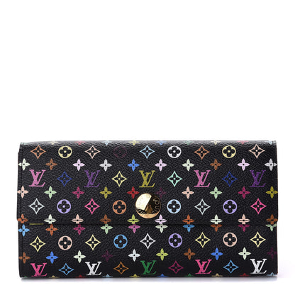 Louis Vuitton Monogram Multicolor Sarah Wallet Black Grenade 1 of 10