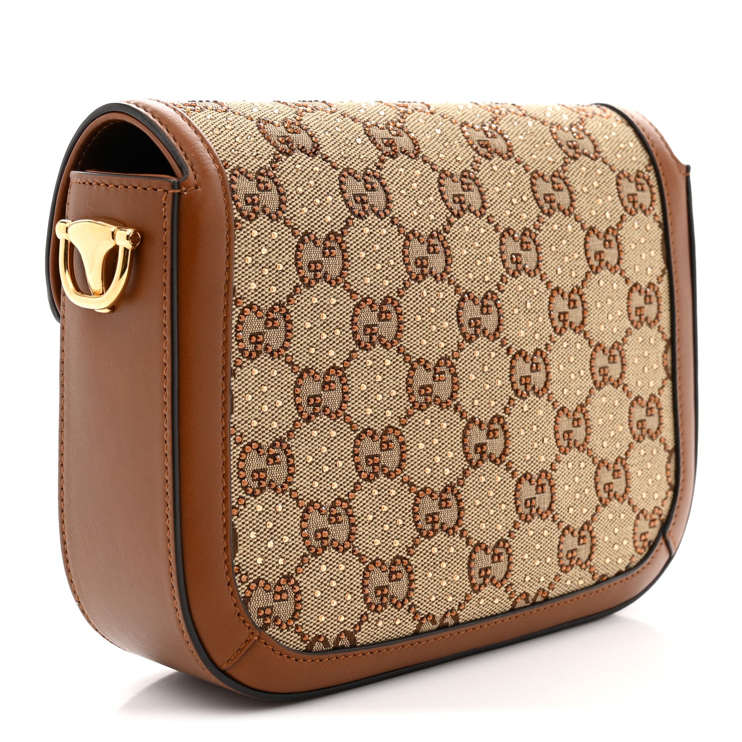 Gucci New Canvas Charisma Calfskin Crystal GG Monogram Mini