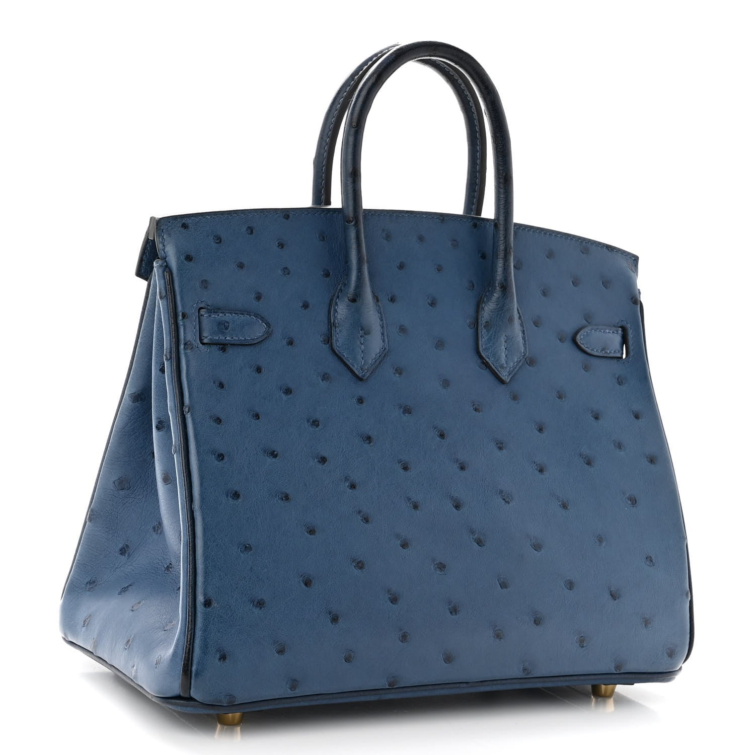 Hermes Ostrich Birkin 25 Deep Blue 3 of 11