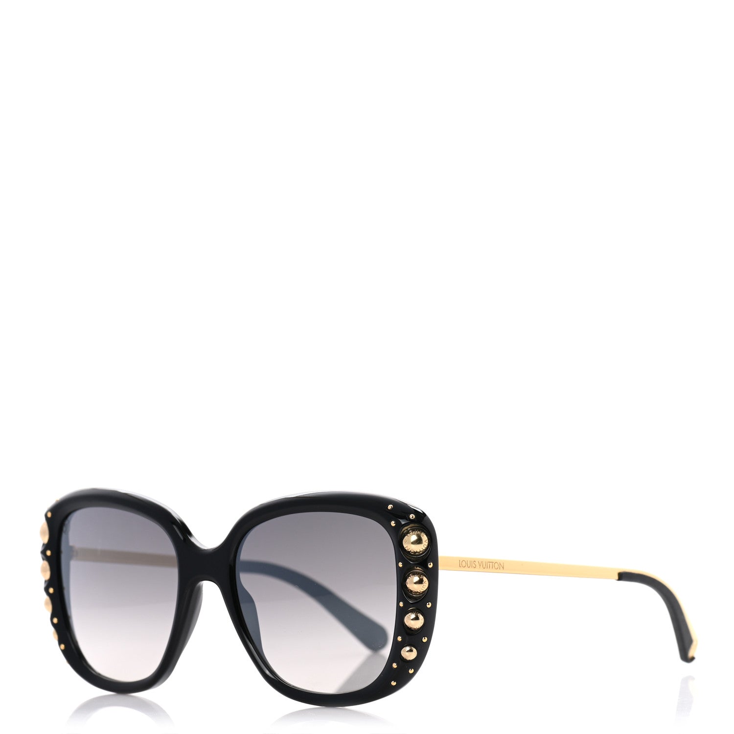 Louis Vuitton Oversized Studded Sunglasses Z1126W Black 1 of 10