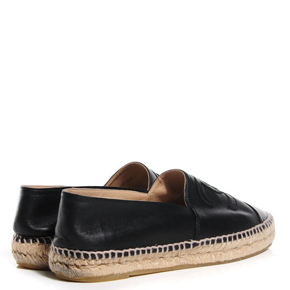 Chanel Lambskin CC Espadrilles 39 Black 4 of 7