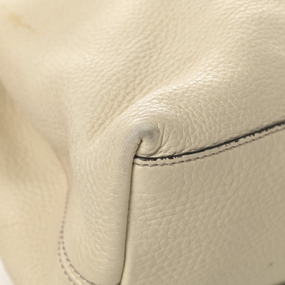 Gucci Pebbled Calfskin Medium Soho Chain Shoulder Bag Off White 9 of 19
