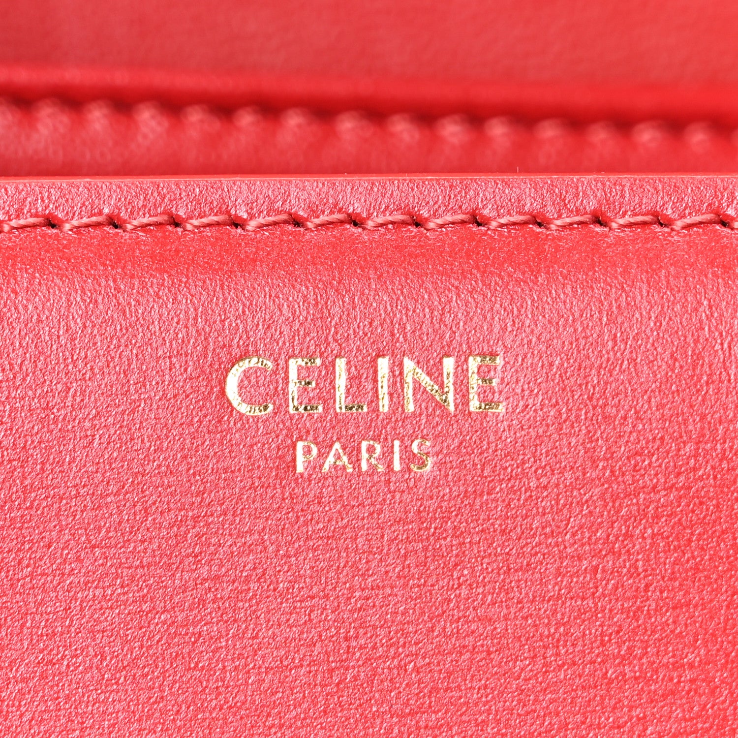 Celine Shiny Calfskin Teen Triomphe Red 6 of 10
