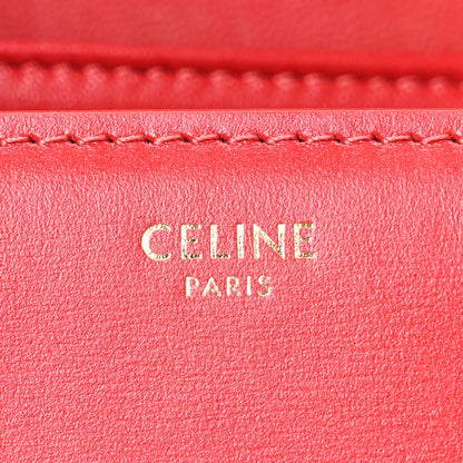 Celine Shiny Calfskin Teen Triomphe Red 6 of 10