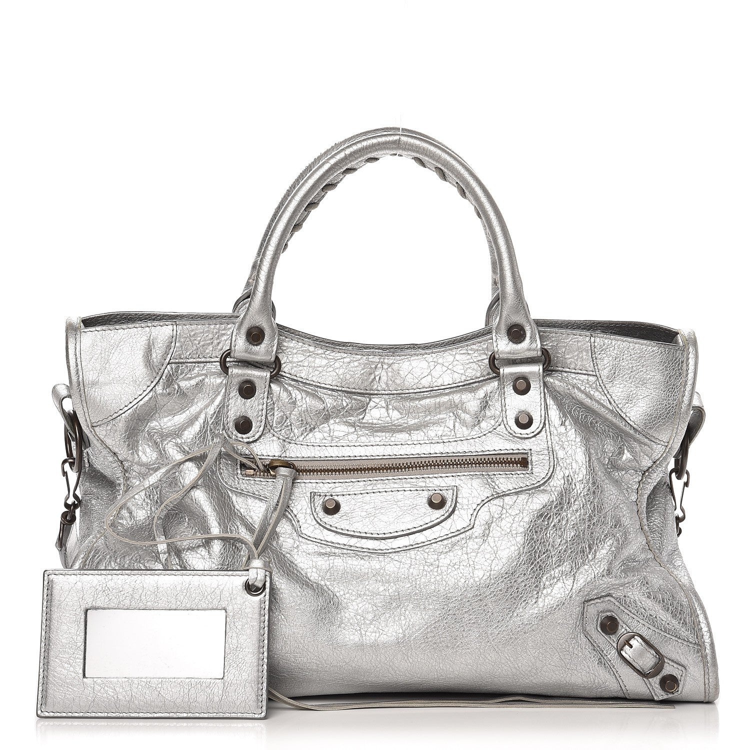 Balenciaga Agneau Classic Hardware City Gris Aluminum 1 of 4