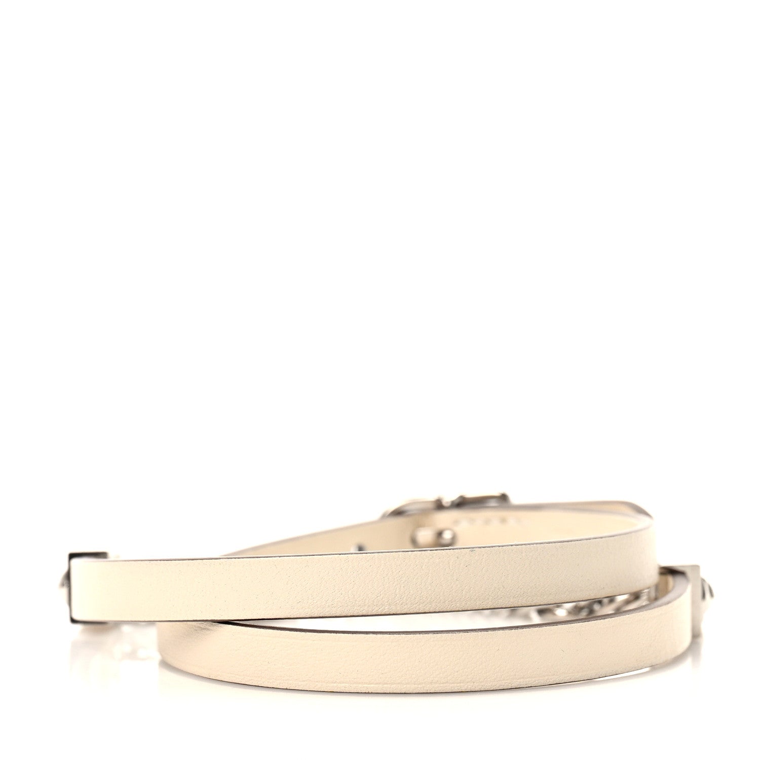 Hermes Swift Gourmette Equestre Triple Tour Bracelet T2 Nata 3 of 5