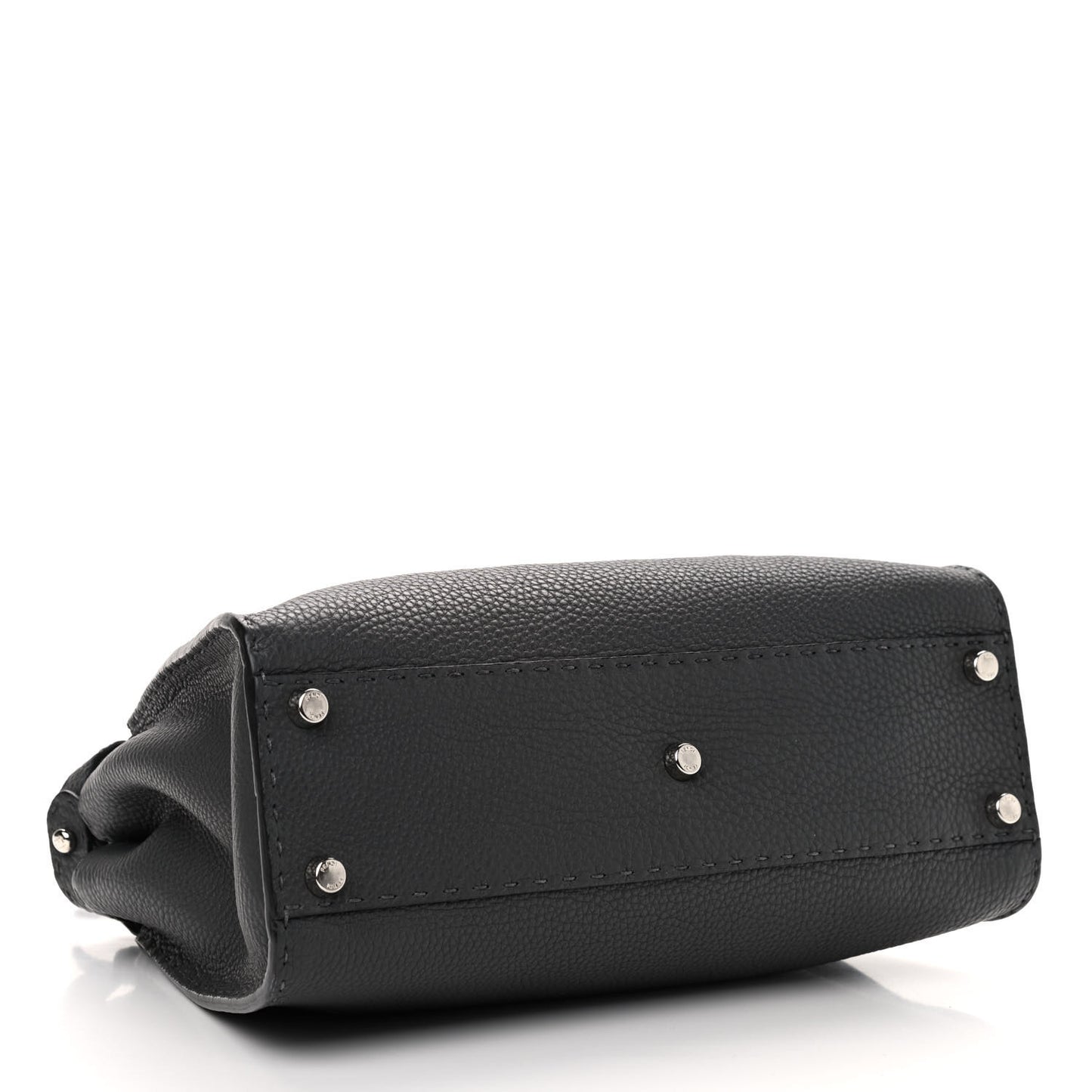 Cuoio Romano Selleria Bi-Color Medium Peekaboo Iconic Satchel Asfalto Latte
