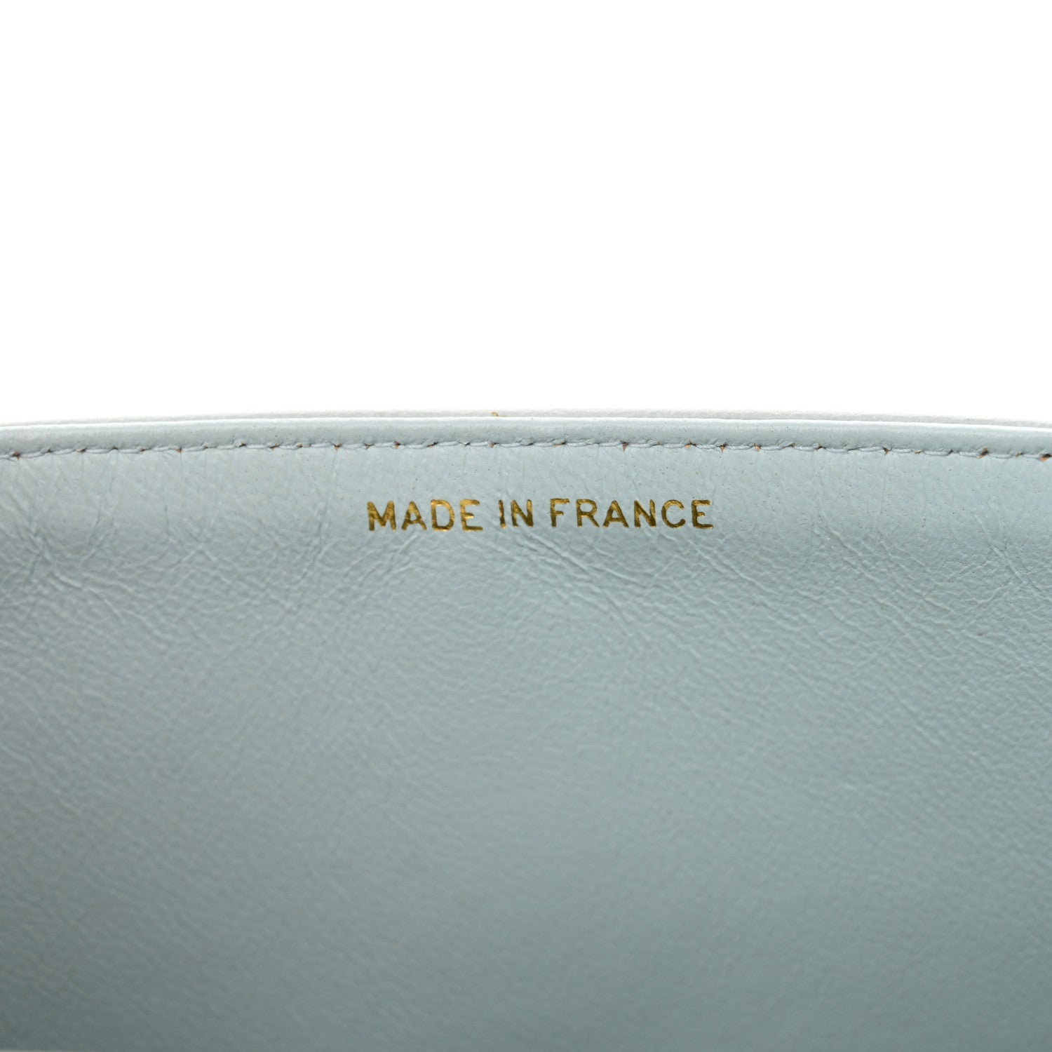 Chanel Lambskin Quilted Medium Double Flap Light Blue 8 of 16