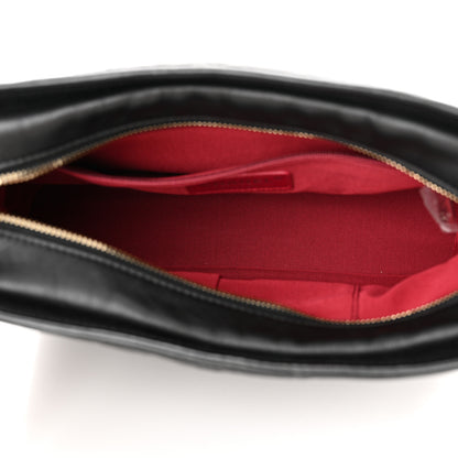 Chanel Aged Smooth Calfskin Quilted Medium Gabrielle Logo Hobo Black 5 of 10