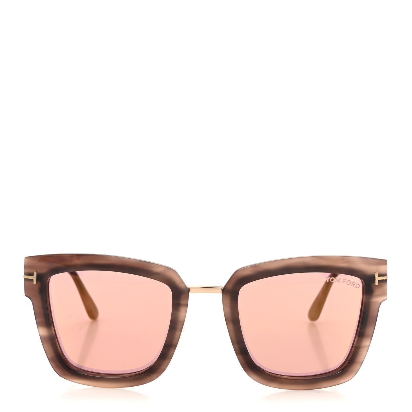 Acetate Lara Sunglasses TF573 Pink Melange Havana