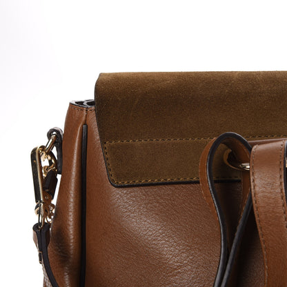Chloe Suede Calfskin Medium Faye Backpack Woody Khaki 11 of 12