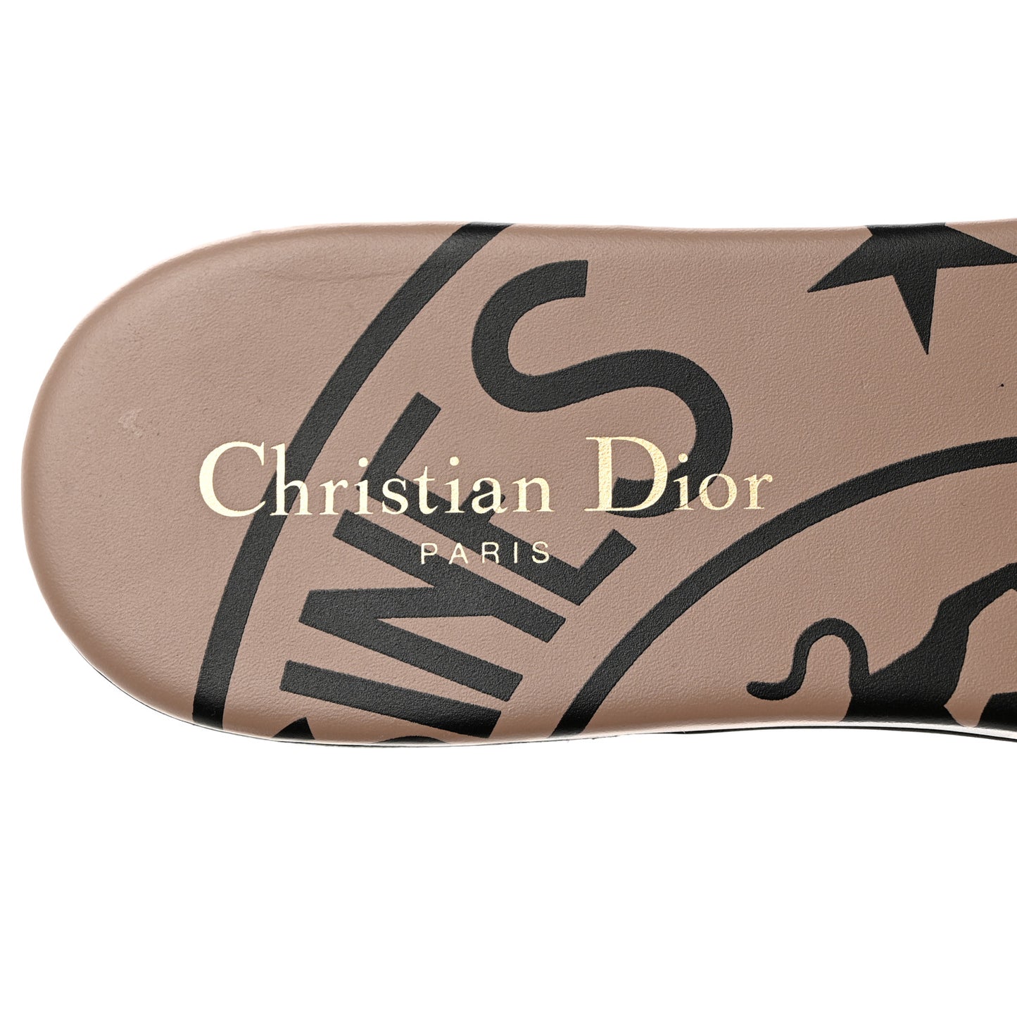 Canvas Union Embroidered Dway Flat Slide Sandals 40.5 Fard