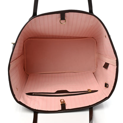 Louis Vuitton Damier Ebene Neo Neverfull MM Rose Ballerine 4 of 4