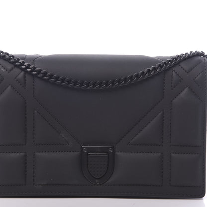 Christian Dior Ultra Matte Calfskin Diorama Wallet on Chain Pouch Black 10 of 11