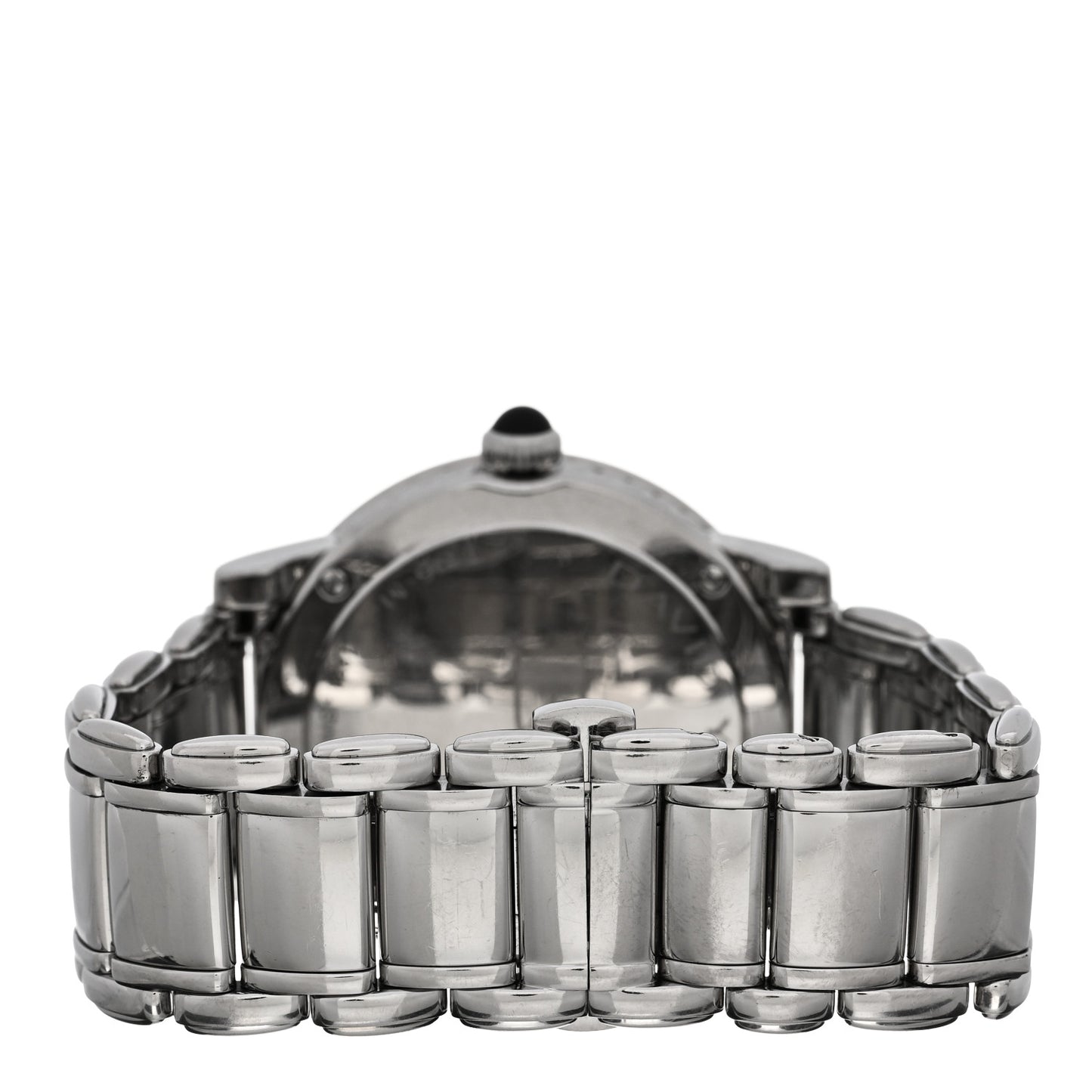 Stainless Steel Diamond Bezel Black Mother of Pearl 38mm Classic Quartz Watch