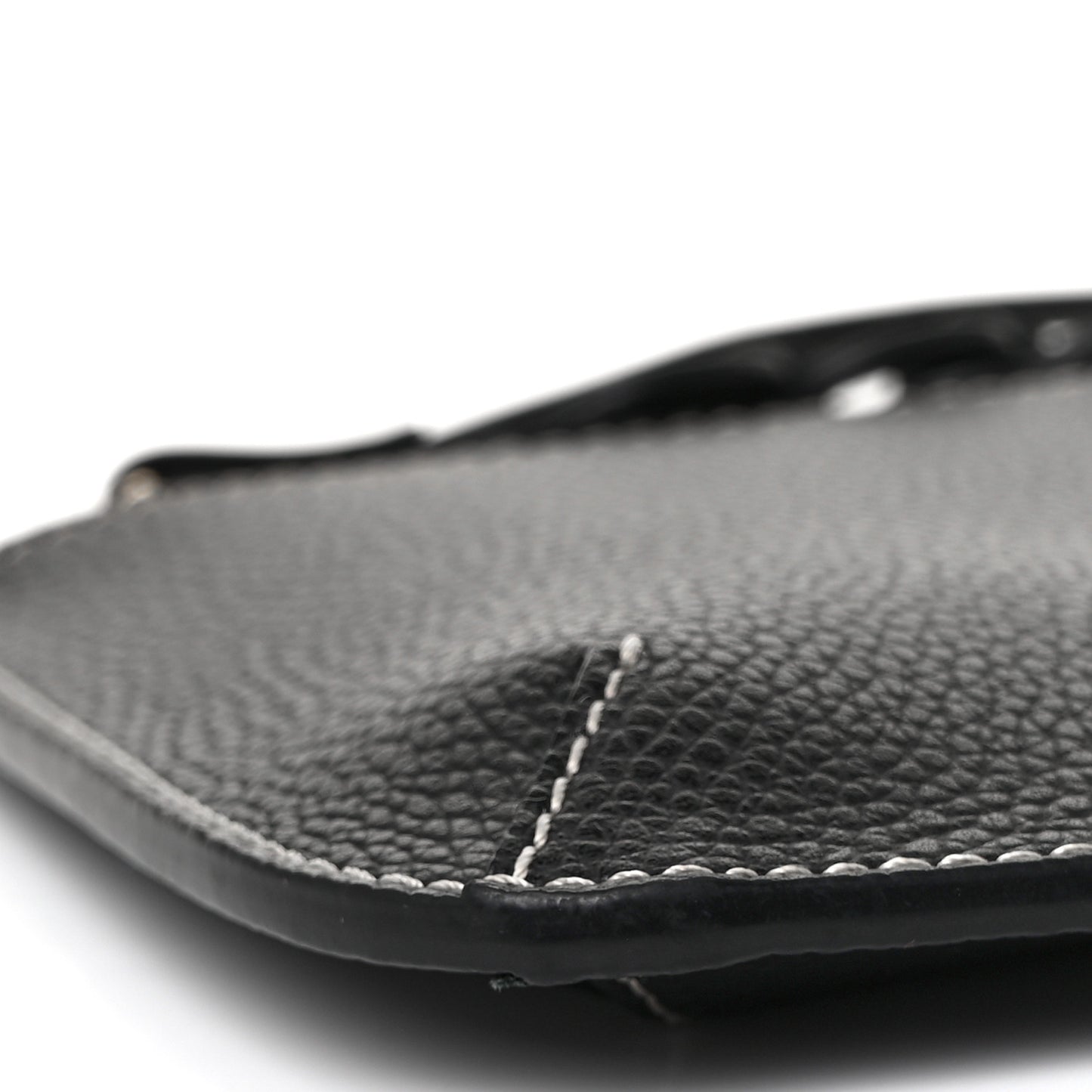 Grained Calfskin Small Darryl Pouch Black