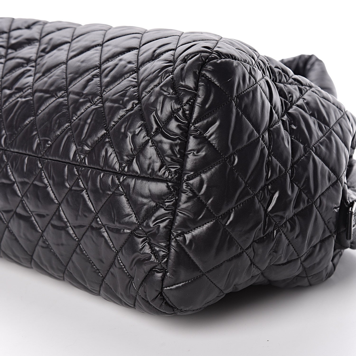 Chanel Nylon Coco Cocoon Bowler Black 10 of 10
