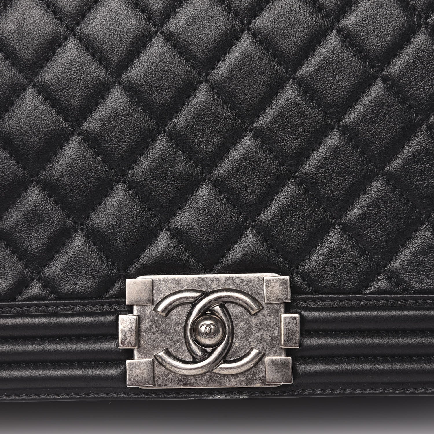 Chanel Calfskin Quilted New Medium Boy Flap Black 12 of 14