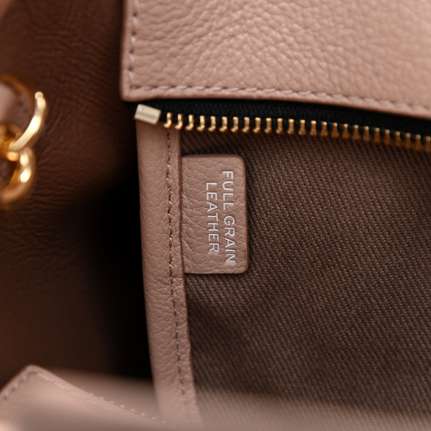 Grained Calfskin Small The Tote Bag Rose Dust