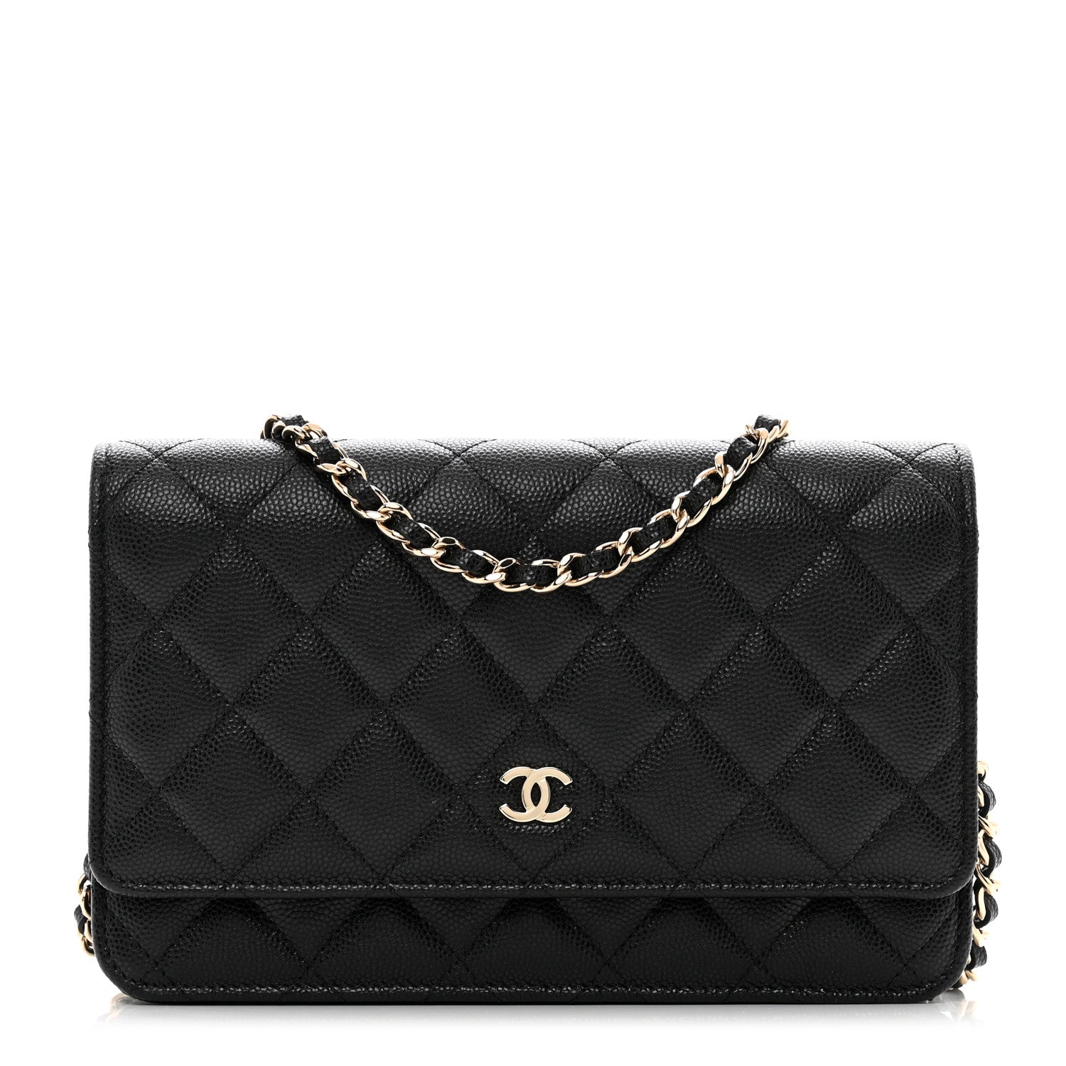 Chanel Caviar Quilted Wallet on Chain WOC Black 1 of 13