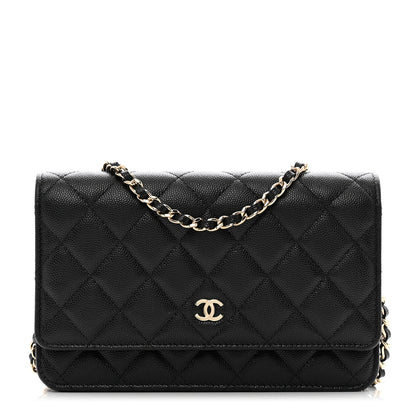 Chanel Caviar Quilted Wallet on Chain WOC Black 1 of 13