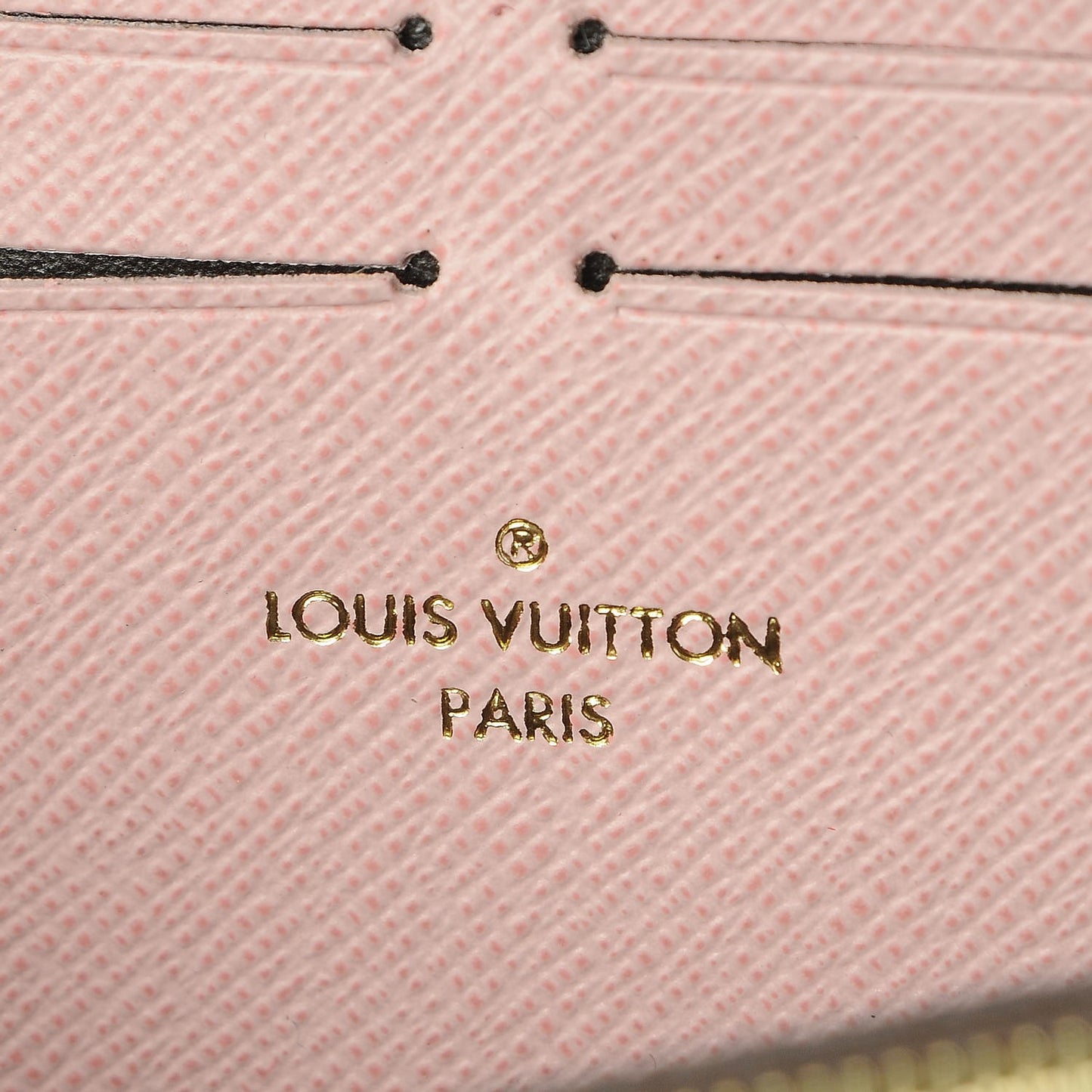 Monogram Clemence Wallet Rose Ballerine