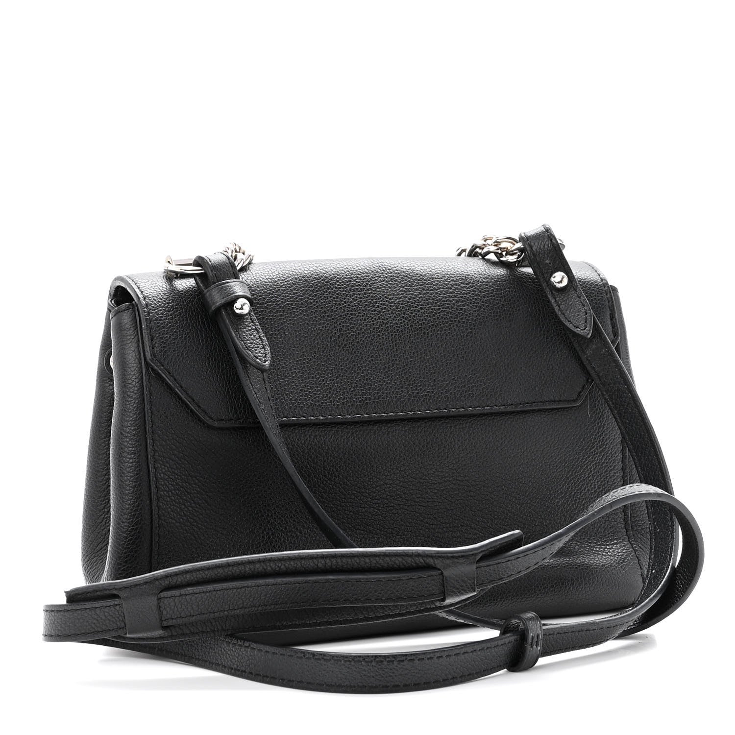 Louis Vuitton Calfskin Lockme II Chain Bag BB Black 3 of 9