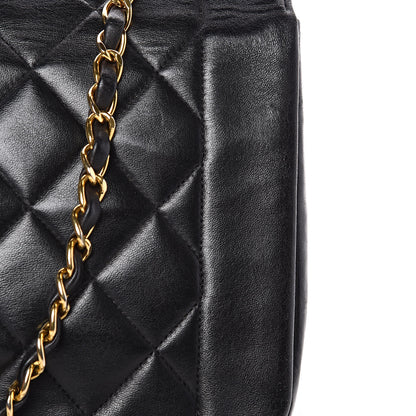 Chanel Lambskin Quilted Medium Single Flap Black 12 of 14