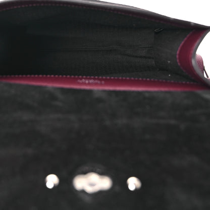 Mulberry Small Classic Grain Calfskin Antony Messenger Crossbody Black Cherry 5 of 13
