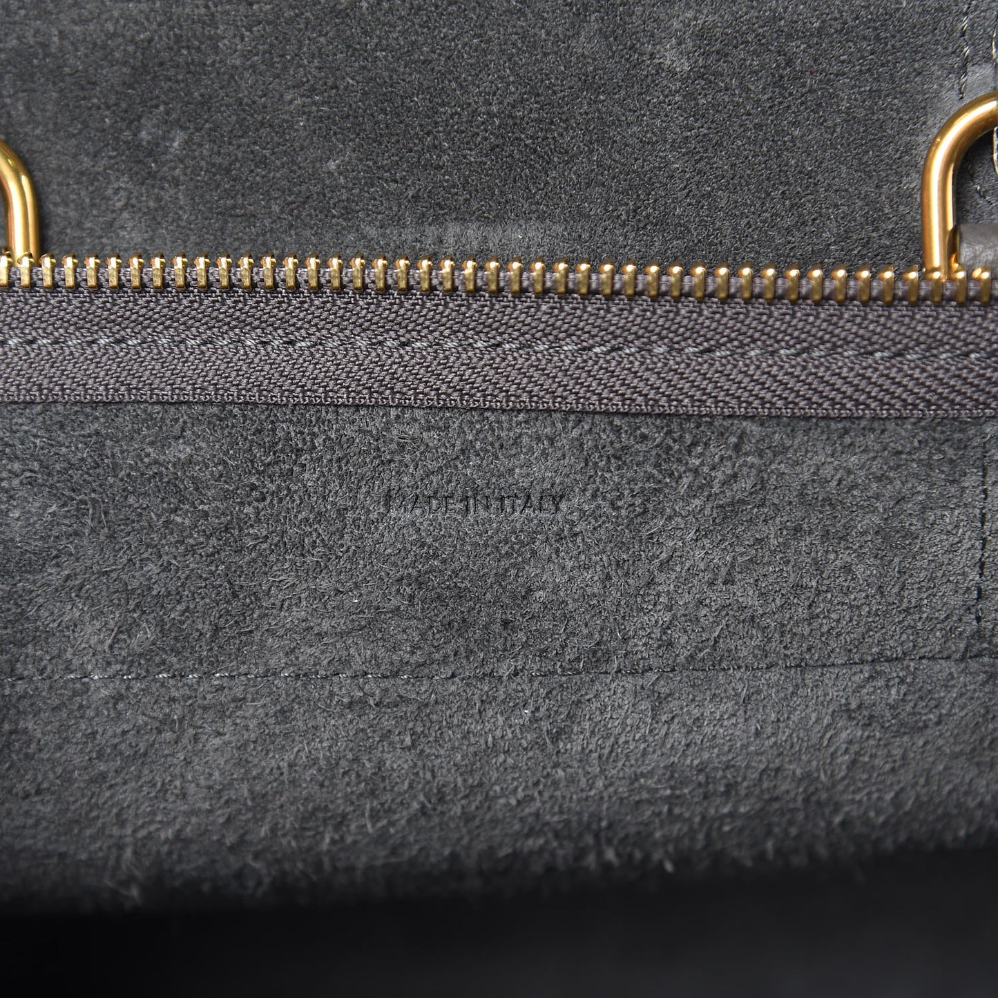 Grained Calfskin Nano Belt Bag Grey