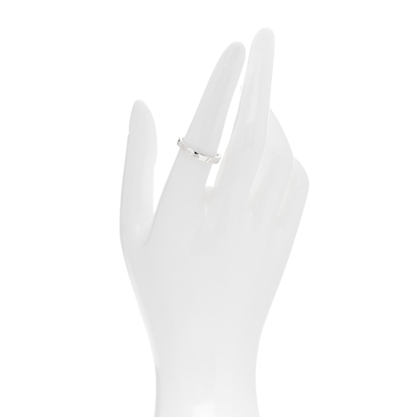 Sterling Silver I Love You Band Ring 54 7