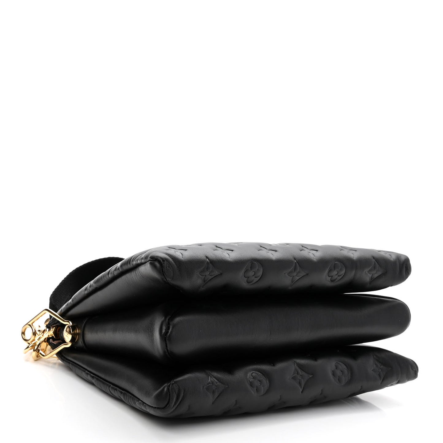 Lambskin Embossed Monogram Coussin PM Black