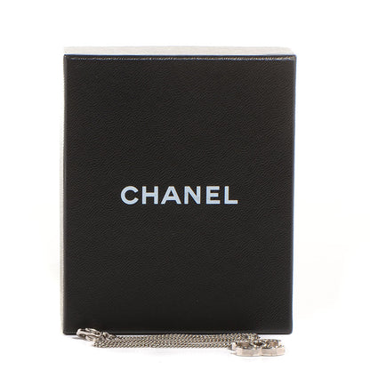 Chanel Crystal Large CC Necklace Silver 5 of 5
