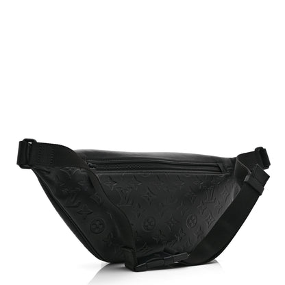 Louis Vuitton Calfskin Monogram Shadow Discovery Bumbag Black 3 of 9
