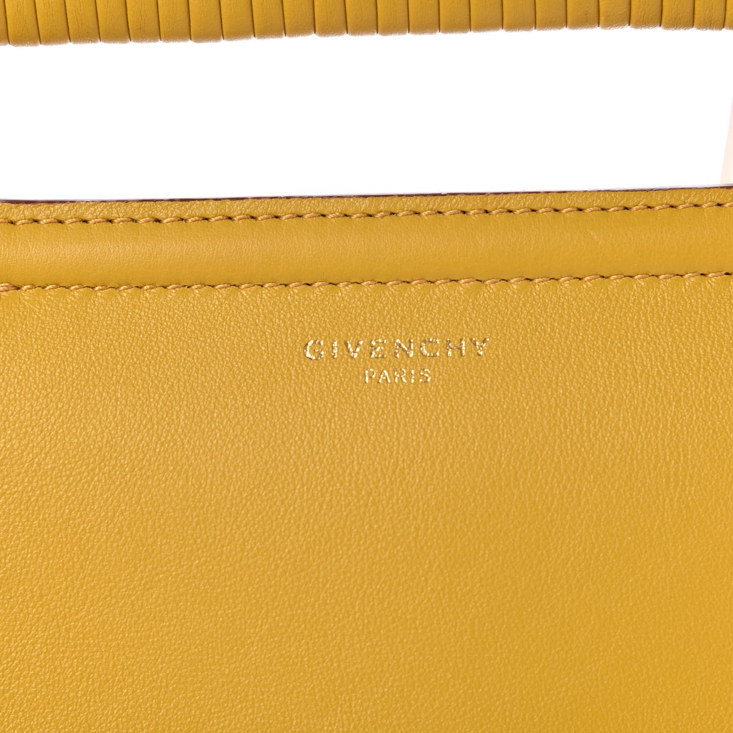 Calfskin Small Whip Top Handle Crossbody Yellow Curry