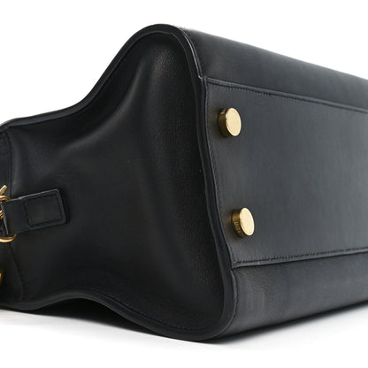 Saint Laurent Calfskin Monogram Baby Cabas Black 9 of 10