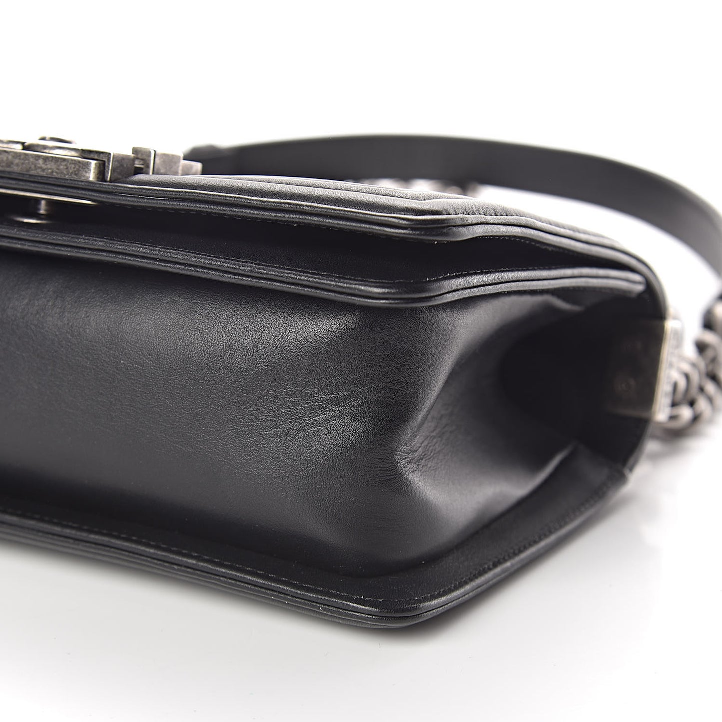 Galuchat Stingray Small Boy Flap Black