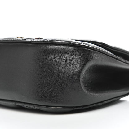 Christian Dior Calfskin Quilted Studded Star Dio(r)evolution Clutch With Chain Black 8 of 9