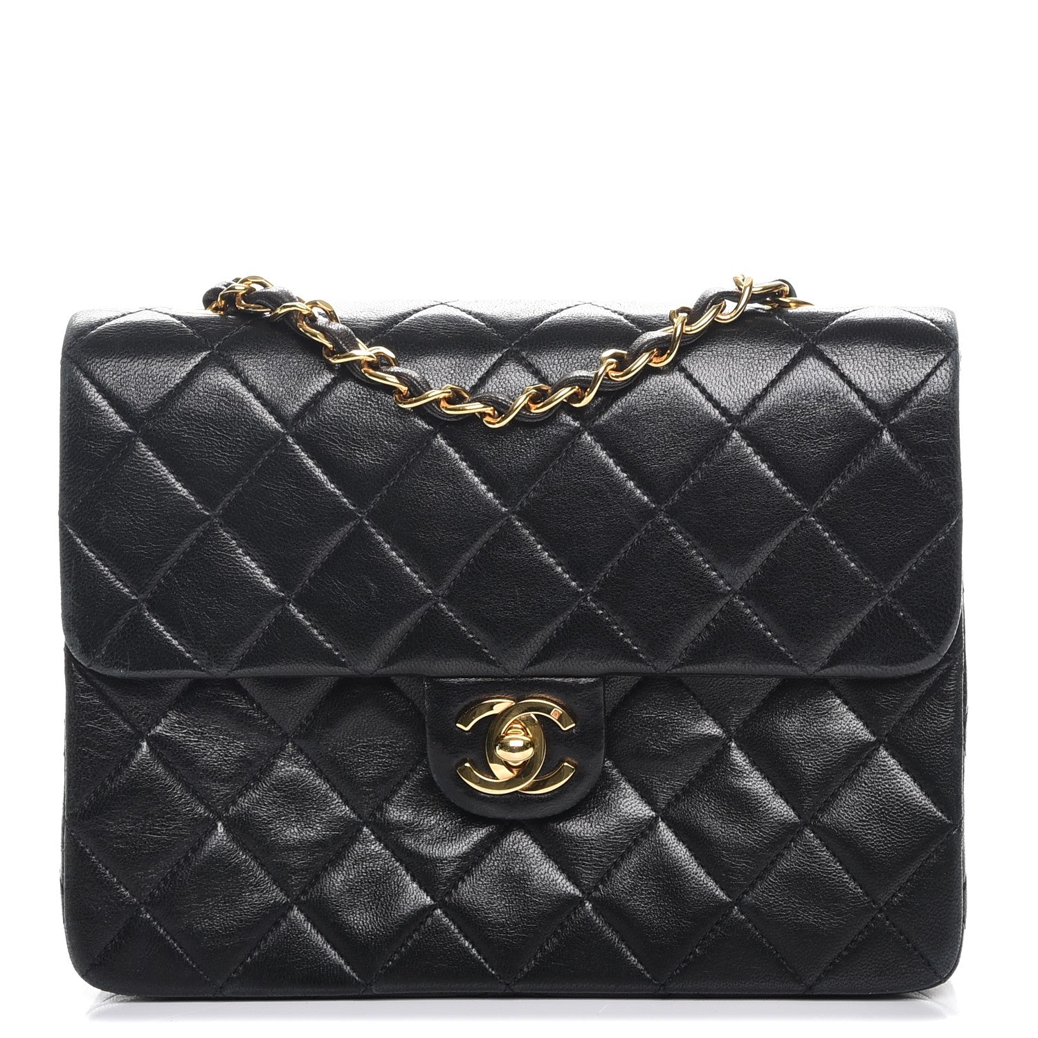 Chanel Lambskin Quilted Small Flap Black 1 of 8