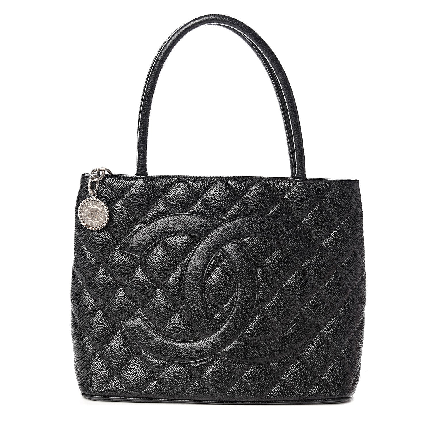 Chanel Caviar Quilted Medallion Tote Black 1 of 10