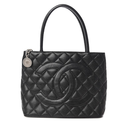 Chanel Caviar Quilted Medallion Tote Black 1 of 10