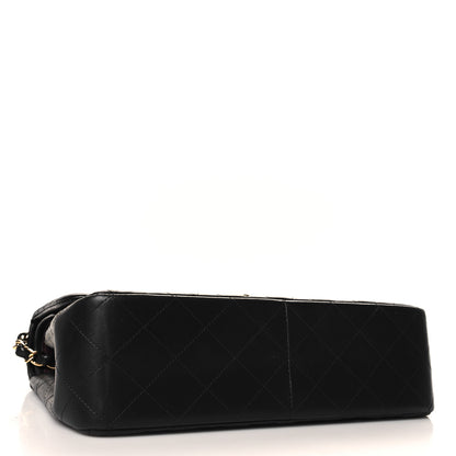 Chanel Lambskin Quilted Jumbo Double Flap Black 4 of 11